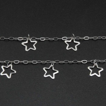 Catena in acciaio con stella 9 mm conf.50 cm