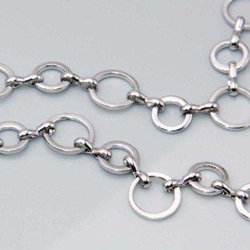 Catena in acciaio doppia maglia tonda 8, 10 mm conf. 50 cm