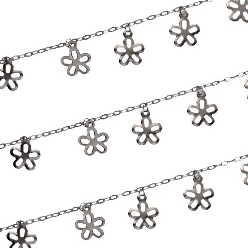 Catena in acciaio fiore conf. 50 cm (lun-acc7) - pietreeminuterie.com