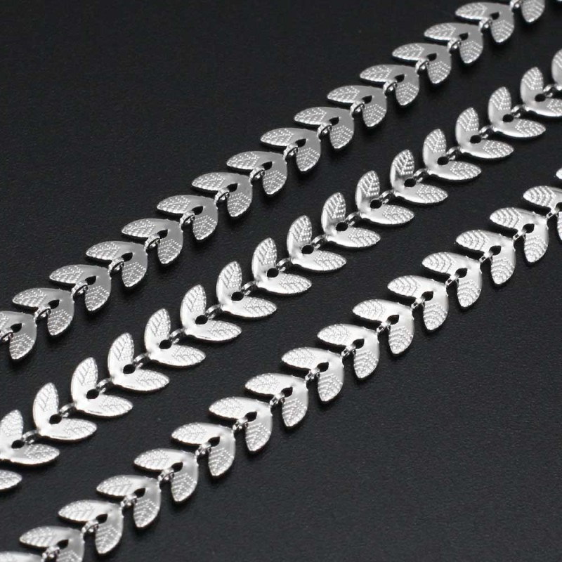 Catena in acciaio foglia 7 mm 1 mt (fo99gli21) - pietreeminuterie.com