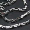 Catena in acciaio maglia rettangolare 6.5x3 mm quadrata 3x3 mm 50 cm (3x36mretta) - pietreeminuterie.com