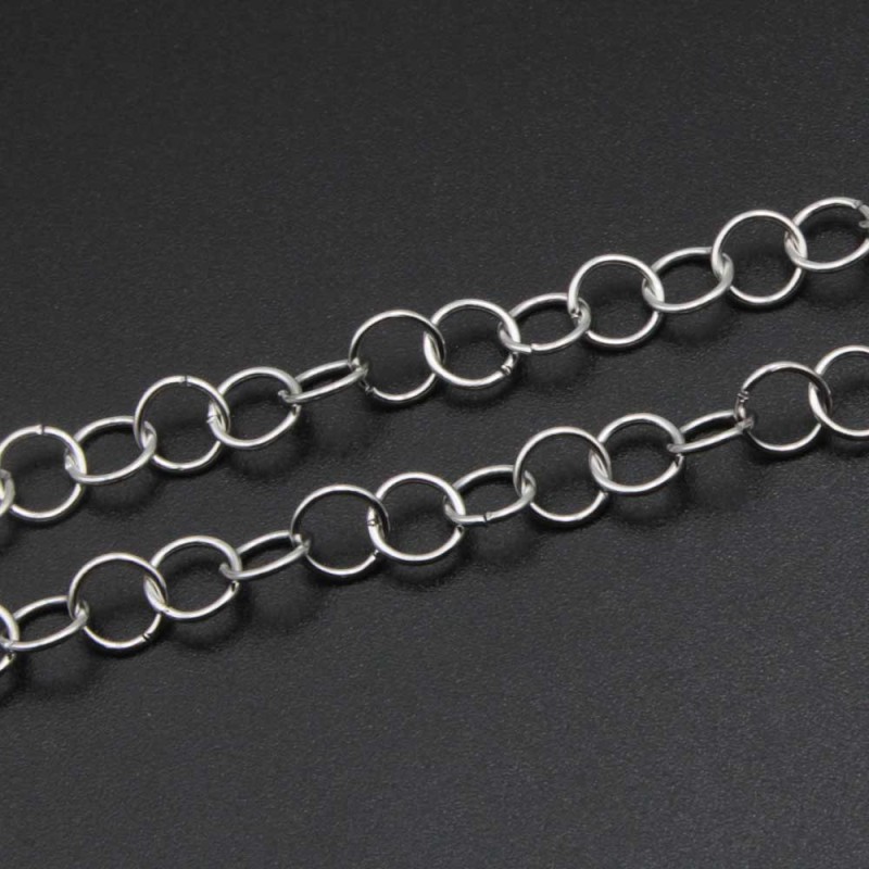 Catena in acciaio maglia tonda 9 mm conf. 1 mt (ton-acc112) - pietreeminuterie.com