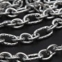 Catena in acciaio maglie ovali alternate 14x8 mm 9.5x7.5 mm 50 cm