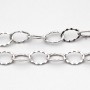 Catena in acciaio ovale intagliata 8x5.5 mm conf. 50 cm