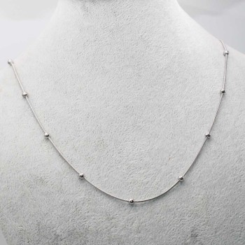 Catene acciaio serpentina palline 3.3 mm pacco 50 cm