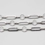 Catene in acciaio doppia maglia ovale 13x4 mm tonda 7 mm conf. 50 cm