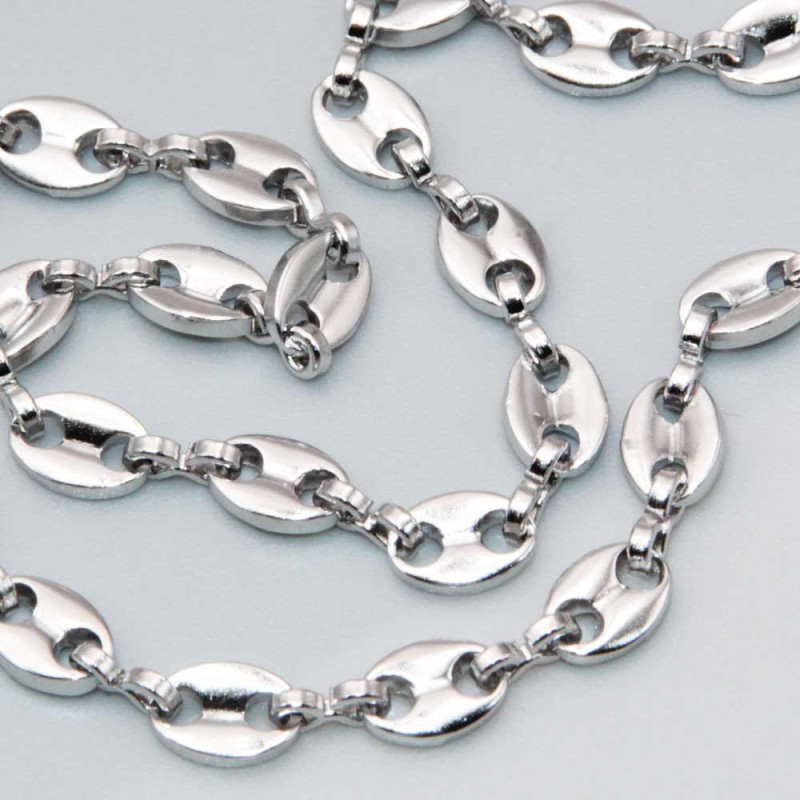 Catene in acciaio maglia ovale 8x5 mm conf. 50 cm (cata-29p) - pietreeminuterie.com