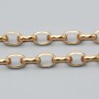Catene in acciaio ovale 4.4x3 mm oro conf.50 cm