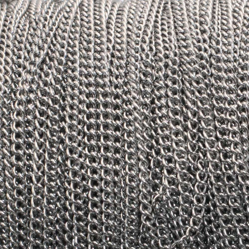Catena acciaio maglia piatta 2.5x2 mm pacco 1 mt (252xaccq) - pietreeminuterie.com