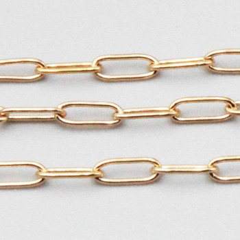 Catena acciaio ovale oro 6x2.4 mm conf. 50 cm