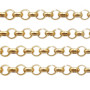 Catena acciaio rolo oro 4 mm pacco 1 mt