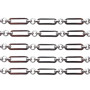 Catena in acciaio maglia ovale 13.5x4.4 tonda 3.8 mm 50 cm