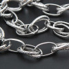 Catena in acciaio ovale doppia maglia intagliata 14x8 mm 50 cm (ov773int) - pietreeminuterie.com