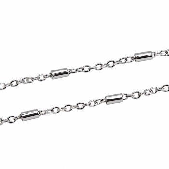 Catena acciaio 2x1.5 mm bastoncino 4.5 mm conf. 1 mt Catena acciaio 2x1.5 mm bastoncino 4.5 mm conf. 1 mt