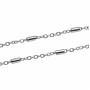 Catena acciaio 2x1.5 mm bastoncino 4.5 mm conf. 1 mt