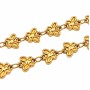 Catena in acciaio oro 24kt farfalla 7 mm conf. 20 cm