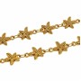 Catena in acciaio oro 24kt stella marina 10 mm conf. 20 cm