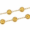 Catena in acciaio oro 24kt pepite decorate 7 mm conf. 20 cm Catena in acciaio oro 24kt pepite decorate 7 mm conf. 20 cm