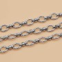 Catena acciaio maglia ovale 10x8 mm conf. 50 cm