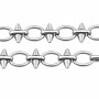 Catena in acciaio maglia ovale 13x10 mm e punte conf. 20 cm