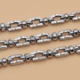 Catena in acciaio maglia rettangolare 6x4 mm conf. 50 cm