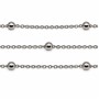 Catena a palline alternate maglia 3 mm pallina 3.5 mm 1 mt