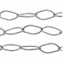 Catena in acciaio maglia ondulata 16x7 mm conf. 50 cm