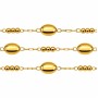 Catena in acciaio alternata maglia 2x1 mm palline 2 mm conf. 50 cm