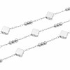 Catena in acciaio alternata maglia 3x2 mm palline 2 mm conf. 50 cm Catena in acciaio alternata maglia 3x2 mm palline 2 mm conf. 50 cm