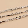 Catena in acciaio doppia maglia 9x4 mm e 5x4 mm conf. 50 cm