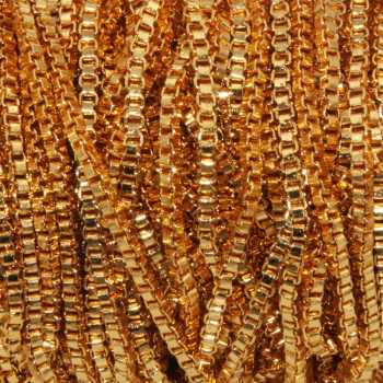 Catena in alluminio oro veneziana 2,5 mm pacco 1 metro