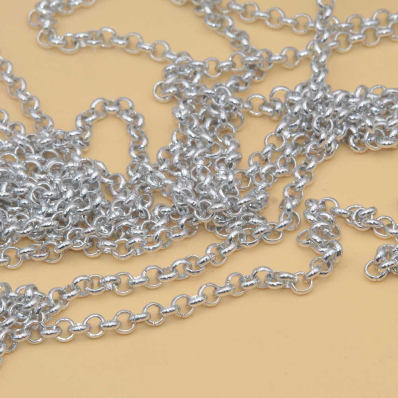 Ctene alluminio rolò 3.8 mm argentata conf. 1 mt (rol-all1) - pietreeminuterie.com