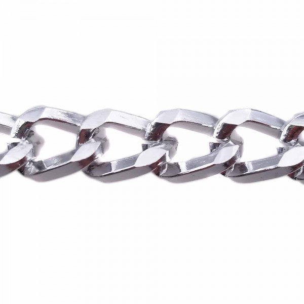 Catene Alluminio | Catena in alluminio argentata ovale 14.4x9.5 mm pacco 50 cm - cat8xc