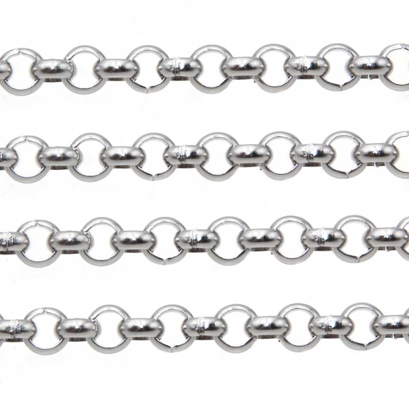 Catena rolò 3 mm acciaio pacco 1 metro (rol10cce) - pietreeminuterie.com