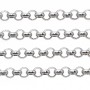Catena rolò 3 mm acciaio pacco 1 metro