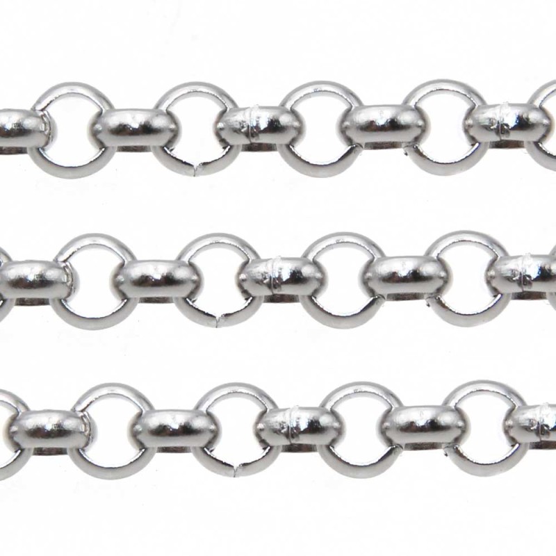 Catena rolò 6 mm acciaio pacco 1 metro (rol10c6m) - pietreeminuterie.com