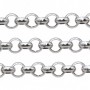 Catena rolò 6 mm acciaio pacco 1 metro