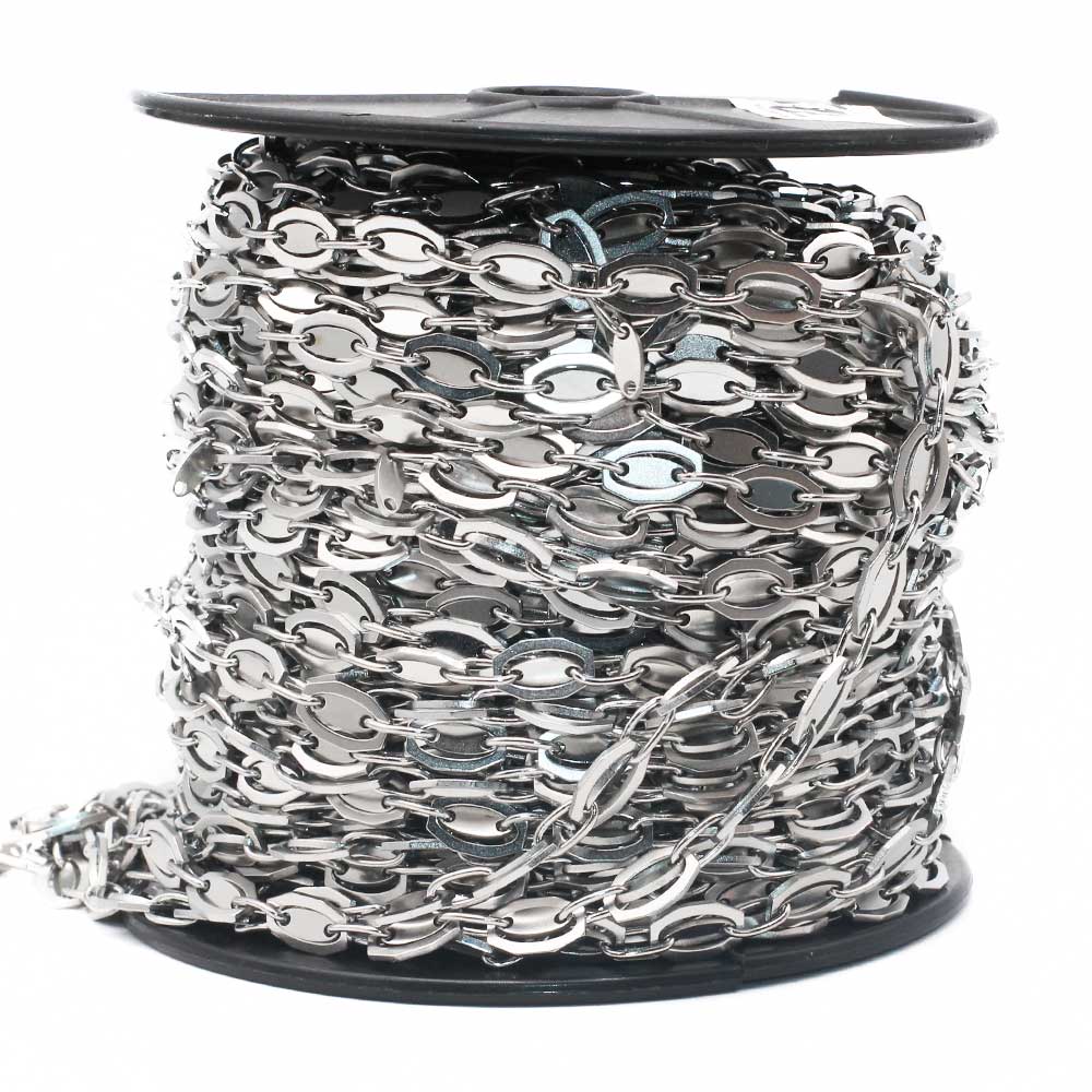 2 Rotoli Catene Per Gioielli Fai Da Te - 5M Oro E Argento, Con 40 Moschettoni E 100 Anelli