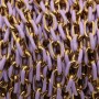Catena acciaio oro smaltata viola 10x7 mm pacco 20 cm