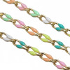 Catena rame smaltata colorata 18 kt gold plated 50 cm (18kt11ted1) - pietreeminuterie.com