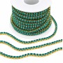 Catena tennis acciaio oro azzurri 2 mm conf. 50 cm