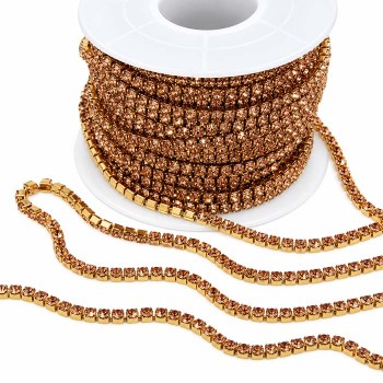 Catena tennis acciaio oro grigi 2 mm conf. 50 cm