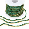 Catena tennis acciaio oro smeraldo 2 mm conf. 50 cm Catena tennis acciaio oro smeraldo 2 mm conf. 50 cm