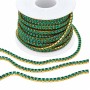 Catena tennis acciaio oro smeraldo 2 mm conf. 50 cm