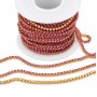 Catena tennis acciaio oro 2 mm conf. 50 cm