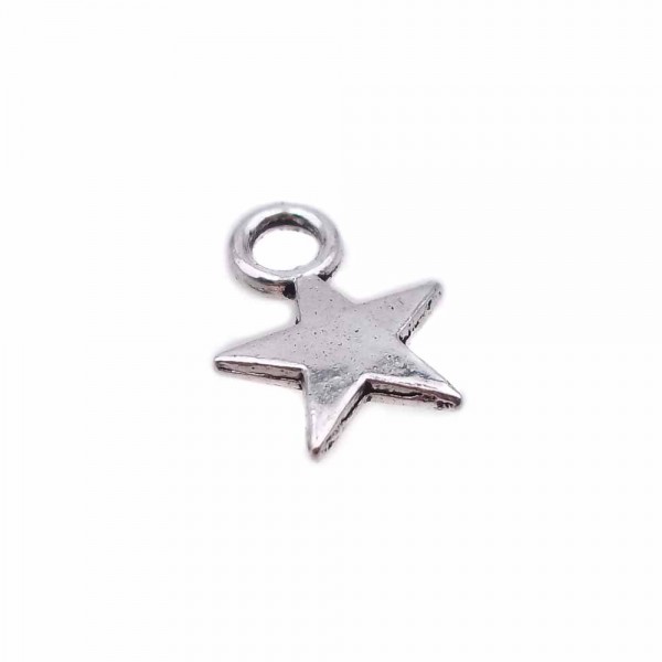 Charms In Metallo | Charms stella 7 mm pacco 30 pezzi - stt0z2