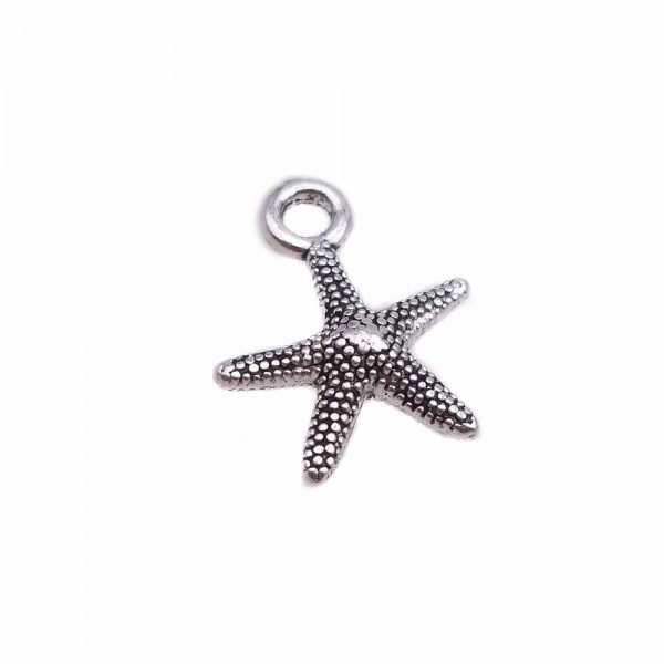 Charms In Metallo | charms stella marina 12 mm pacco 10 pezzi - ssta1