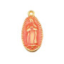 Charms religiosi arancione e oro 23.6x11 mm 1 pezzo 