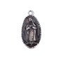 Charms religiosi marrone e argento 23.6x11 mm 1 pezzo