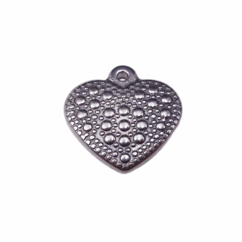 charms cuore 3d in acciaio 16 mm pacco 1 pezzo - ccuo28z - pietreeminuterie.com charms cuore 3d in acciaio 16 mm pacco 1 pezzo (ccuo28z) - pietreeminuterie.com